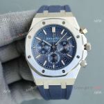 Copy Audemars Piguet Royal Oak Quartz 26331st Watch Blue Rubber Strap